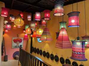 Eco friendly Silk <b>Lantern</b> Traditional Vietnamese New Year Style Handmade Hoi An <b>Lantern</b> Perfect for Holiday Decoration Festival - Product Image 5