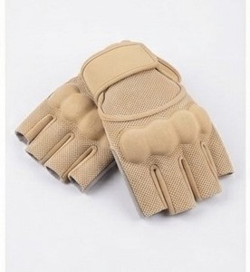 Golden Half Finger Breathable Workout Gloves Adjustable Wrist Strap for <b>Weight</b> <b>Lifting</b> All Seasons PU Material Comfortable Fit - Product Image 5