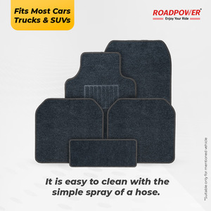 ROADPOWER (RP-MAT-104) Juego de Alfombrillas Universales Premium para Auto de 5 Piezas, Resistentes, Antideslizantes, Protección para Todo Clima, Limpieza con Spray - Product Image 2