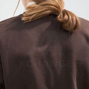 Conjunto de Sudadera y Pantalones Cortos para Mujer, Diseño de Cuello Redondo, Mezcla de Algodón, Estilo Moderno, para Uso Casual y Salidas de Verano - Product Image 5