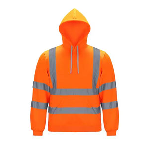 Sudadera con Capucha de Seguridad Reflectante LED de Alta Visibilidad para Hombre y Mujer, Personalizada, Industrial, OEM ODM, ANSI Clase 3, Impermeable, para Trabajo en Carretera - Product Image 5
