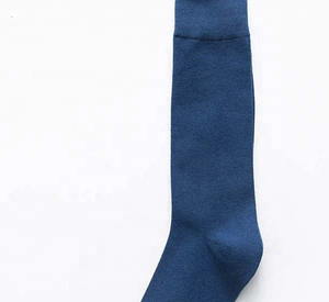 Calcetines de Vestir para Hombre, Color Azul Marino Sólido, 100% Algodón, Transpirables, Tejido de Punto, Estilo Minimalista, para Primavera, Calcetines de Alta Calidad - Product Image 5