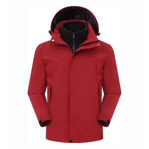 ORREN INTERNATIONAL Men's 3-in-1 Waterproof Quick Dry <b>Vintage</b> Spring Bomber Jacket Color Block Hooded <b>Windbreaker</b> Cotton-Filled - Product Image 5