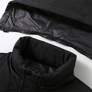 Chaleco acolchado de invierno para hombre con capucha desmontable, bolsillos con cremallera, chaleco acolchado, cortavientos, cálido, sin mangas, venta al por mayor - Product Image 5