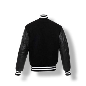 Customised Unisex Loose Casual Cropped Varsity Jacket Fashion Baseball <b>Coat</b> 100% Wool Patch <b>Winter</b> Crop Top Stand Letterman - Product Image 6
