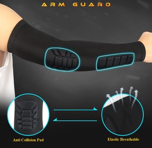 Manchon de protection pour bras avec coussinet anti-collision, élastique et respirant, pour le sport, pour adultes, unisexe - Product Image 1