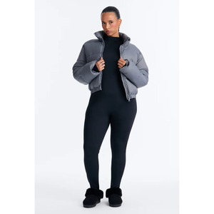 New Design Zip up <b>Waterproof</b> Down <b>Jackets</b> Custom Logo <b>Winter</b> Bubble <b>Jacket</b> <b>Women</b> Crop Padded Puffer <b>Jacket</b> 2026 - Product Image 3