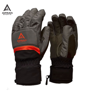 Gants de ski en cuir de vachette AIFRAN, imperméables, thermiques, avec isolation 3M Thinsulate, pour l'hiver, le snowboard, unisexes, équipement de travail pour la neige, vente en gros - Product Image 1