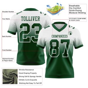 Maillot de football américain en tissu interlock, résistant à la décoloration, impression personnalisée, logo sur mesure, fournisseur OEM ODM, uniforme respirant - Product Image 6