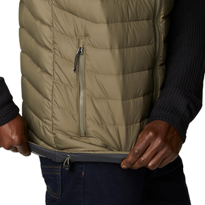 Chaleco con Capucha y Cremallera para Hombre, Informal, de Color Sólido, Ropa de Invierno, Cortavientos, Corte Regular, con Bolsillos Acolchados de Poliéster - Product Image 3