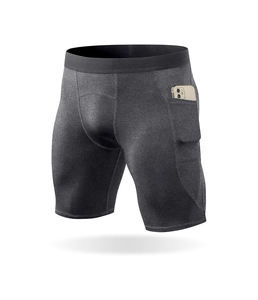 Shorts de sport athlétiques à séchage rapide en tissu personnalisé pour hommes, coupe ajustée, best-sellers, prix de gros, shorts de compression pour hommes - Product Image 4
