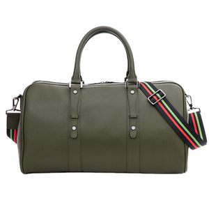 Bolsa de lona de cuero, duradera, de cuero genuino, con compartimentos espaciosos, diseño moderno y elegante. - Product Image 1