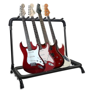 Support de sol pour 5 guitares, 5 fentes réglables, pour guitares Flying V - Product Image 1