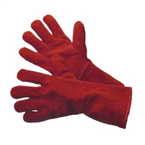 Gants de soudure en cuir de vachette pleine fleur pour hommes, certifiés CE, 11 oz, anti-chaleur, protection contre les étincelles, sécurité incendie - Vente chaude - Product Image 4