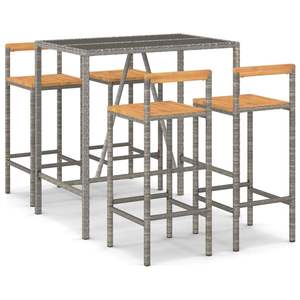 Ensemble de bar de jardin gris - Product Image 2