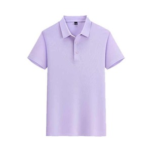 เสื้อกอล์ฟลำลองคอปกไซส์ใหญ่สไตล์อเมริกัน ผ้าถักเนื้อแน่น โพลีเอสเตอร์/คอตตอน สีพื้น ไม่ยับ - Product Image 4