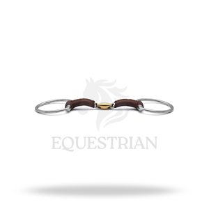 บิตม้าหุ้มหนัง Eggbutt สำหรับฝึกขี่และควบคุมม้า - Product Image 3