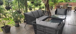ROSF-032 AD Furniture Corp Modern Design Outdoor Rope Rattan Chaise Lounge <b>Sunbed</b> Park Villa Apartment Hall Hotel Furniture 2025 - Product Image 6