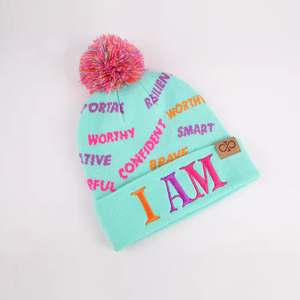 Gorro Deportivo de Punto 100% Acrílico con Pompón, Ropa Deportiva de Primera Calidad, Gorro con Pompón y Forro de Satén - Product Image 5