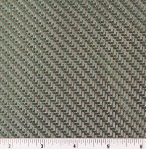 Fil de tissu en fibre de carbone vert pailleté fixe - Product Image 6