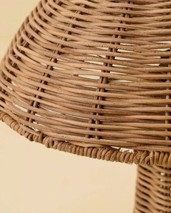 <b>Rustic</b> Rattan Lampshade Stylish Lighting Decor For Bedroom Living Room And Home Interior - Product Image 2