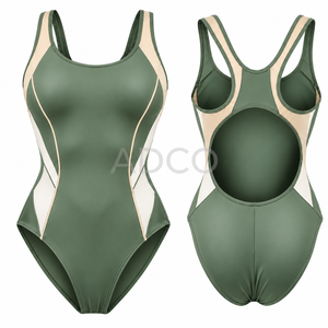 Traje de Baño Profesional de Una Pieza para Mujer, de Secado Rápido, Tejido Elástico, Diseño Personalizado - Product Image 6