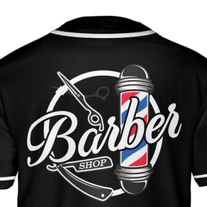 Maillot de barbier professionnel sublimé en tissu premium, impression personnalisée, tenue de salon, nouvelle collection 2026, meilleur design - Product Image 5
