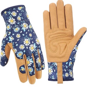 Gardening Work <b>Gloves</b> Cowhide Canvas Gardening Safety protection Hand protection Eco-Friendly Breathable Anti-Cut Garden <b>Gloves</b> - Product Image 5