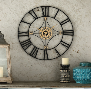 Reloj de pared moderno con diseño de hojas monocromáticas, ofrece un aspecto elegante y contemporáneo, disponible a precios de mayorista. - Product Image 3