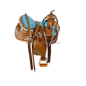 Silla de Montar Occidental para Caballo con Estribo, Diseño Nuevo, Juego Completo con Cubierta de Cuero Genuino, Venta al Por Mayor - Product Image 2