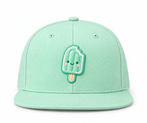 Gorra Trucker de 6 Paneles con Visera Plana y Perfil Medio, de Lona, con Logotipo Bordado Personalizado en Verde Menta, al por Mayor - Product Image 1