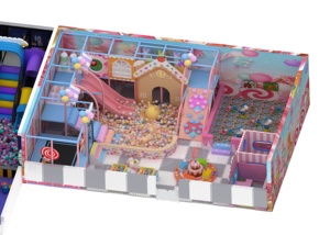 Indoor Plastic <b>Play</b> <b>Center</b> With Ball Pool Slide Climbing Wall Basketball Hoop For Kids Amusement Park - Product Image 4