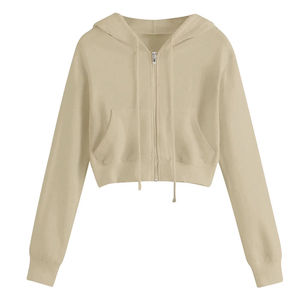 Conjunto de Sudadera Corta con Capucha para Mujer, para Entrenamiento de Verano, 100% Algodón Ecológico, Resistente, Unisex - Product Image 5