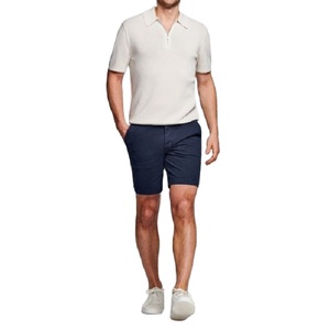 Wholesale Men's Solid <b>Chino</b> Shorts Pockets High <b>Elastic</b> <b>Waist</b> Breathable Summer Street Wear Regular Fit Comfortable - Product Image 2