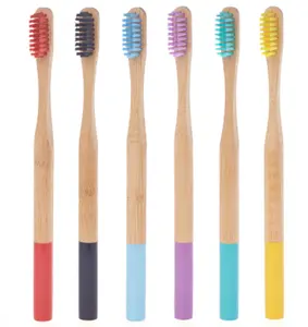 Adult Bamboo Toothbrush Replaceable Brush Head Soft Hair Family Pack Convenient Toothbrush Manufacturer