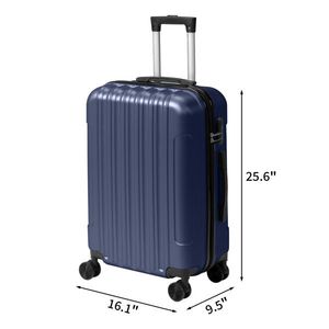 Three One Textured Matte Finish Non-TSA Customs Lock 28-Inch Detachable Wheels ABS <b>Trolley</b> Case 20in 24in 28in Men's <b>Suitcases</b> - Product Image 3