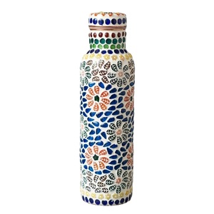 Bohemian Marble Pattern <b>Metal</b> <b>Water</b> <b>Bottle</b> With Copper Lid Portable Drinkware - Product Image 2