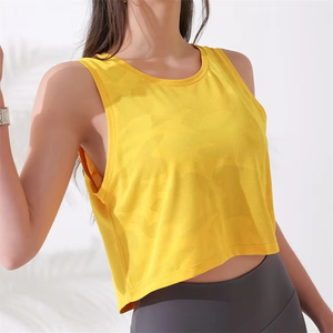 Vente directe d'usine, débardeur de sport respirant en polyester/coton pour femmes, vêtements de sport pour la salle de sport - Product Image 1
