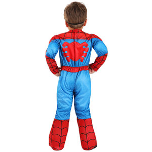 Disfraz de Superhéroe para Niños, Mono Rojo y Azul, Traje de Halloween para Niños, Disfraz de Anime Personalizado, Poliéster - Product Image 2