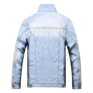 Refined Men Jeans Jacket Comfortable Cotton Jeans Fabric Relaxed Fit Everyday Outerwear Fashion Style Trend Men Jeans Jacket - Product Image 2