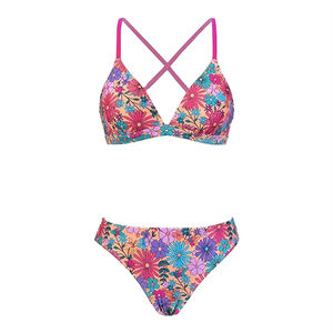 Traje de Baño de 2 Piezas para Mujer 2026 con Logotipo Personalizado, Ropa de Playa Fabricada en Fábrica con Tops Cortos, Último Estilo, Bikini Transpirable - Product Image 1