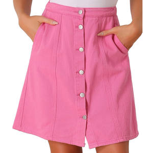 Jupes en jean personnalisées à prix abordable pour femmes – Jupes en jean en coton respirant et confortable de haute qualité pour femmes - Product Image 1