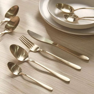 Premium Finish Metal <b>Cutlery</b> <b>Set</b> For Family Dining Kitchen Home Restaurant Hotel Durable <b>Reusable</b> Flatware - Product Image 1