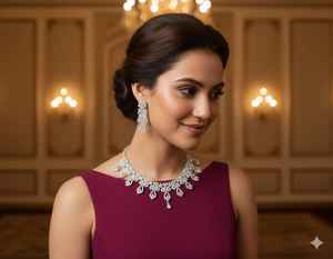 Conjunto de Collar de Latón para Mujer al por Mayor con Joyería de Diseño Moderno para Fiestas Nocturnas y Ocasiones Especiales - Product Image 5