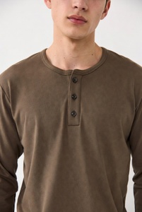Camisa de algodón de manga larga para hombre, corte regular, con botones, estilo clásico, ropa formal - Product Image 4