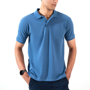 Chemises Polo Homme Vente Directe Usine Meilleure Qualité Chemises Homme Anti-Plis en Coton Biologique 100% Tricoté avec Broderie Logo Personnalisé - Product Image 6