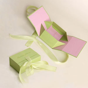 Luxury Custom Eco-Friendly Biodegradable Folding Gift <b>Box</b> Magnetic Close Ribbon Handle Flip Design Handmade Perfume <b>Bottle</b> - Product Image 1