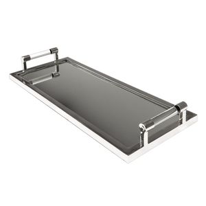 Assiettes rondes en acier inoxydable pour service, élégantes pour la présentation à table, ensemble décoratif d'appoint - Product Image 6