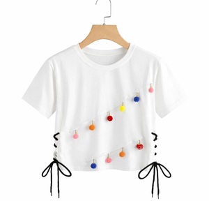 OEM Custom Biowash Soft Combed 100% Cotton Jersey Unisex Casual O-Neck 180g Breathable T-Shirt with Hole Appliques Made in India - Product Image 4