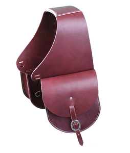 Ensemble de sacs de selle en cuir pour chevaux, 2 pièces, noir, ajustement universel, pochettes de selle pour le rangement de l'équipement d'équitation - Product Image 4